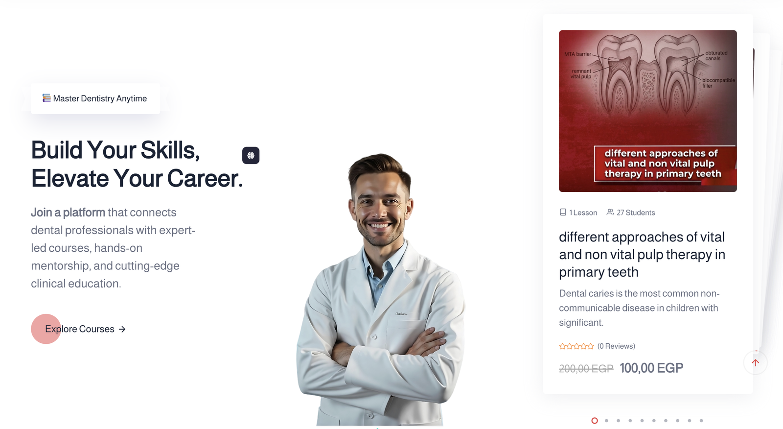 Dentopia - المنصة التعليمية المتخصصة في طب الأسنان